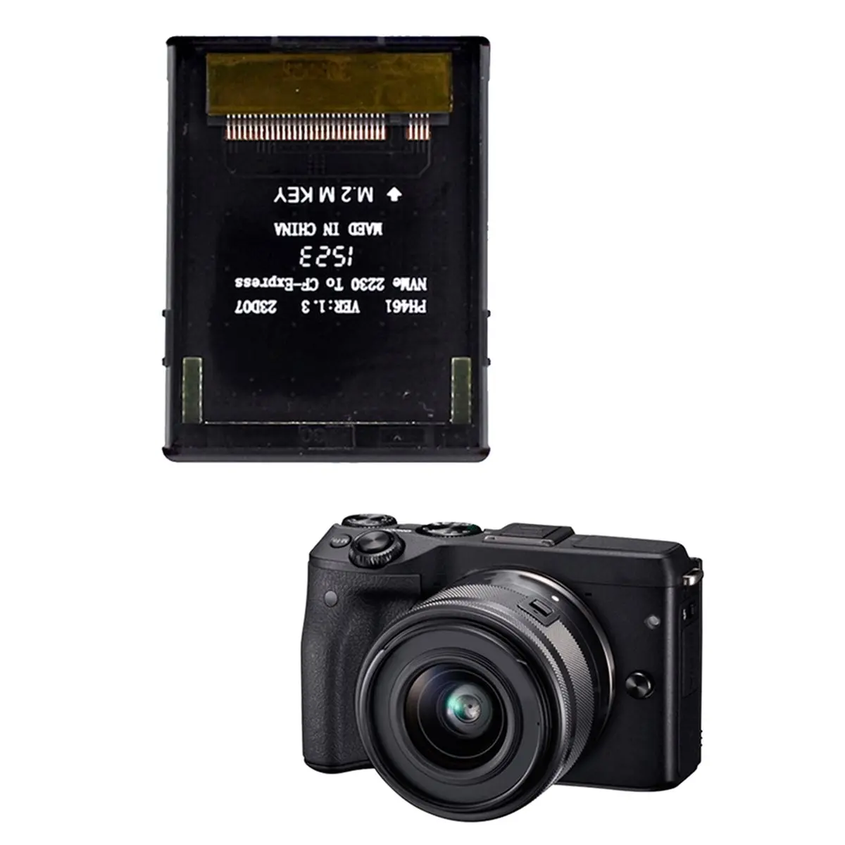 update. M.2 NVMe 2230 M-Key SSD to CFExpress Type-B NVME to CFExpress Adapter Expansion Memory Card Expansion Card for Camera