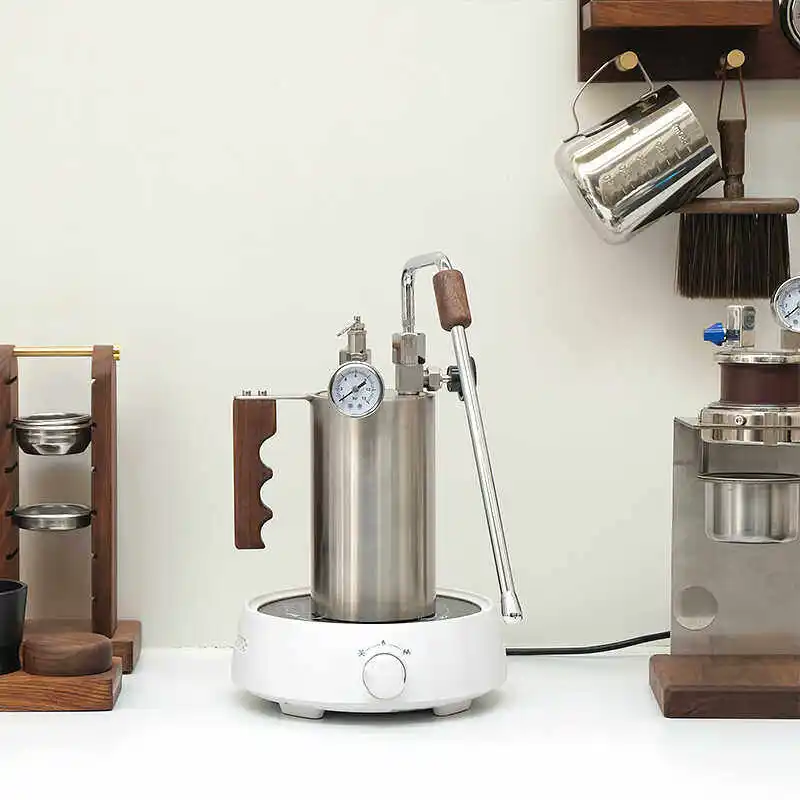 Outdoor camping steam milk foam machine coffee latte hair milk foam machine