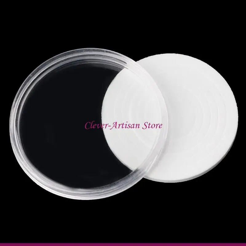 E06B Small Coin Storage Box Inner Pad Set Round Beauty Diamond Container