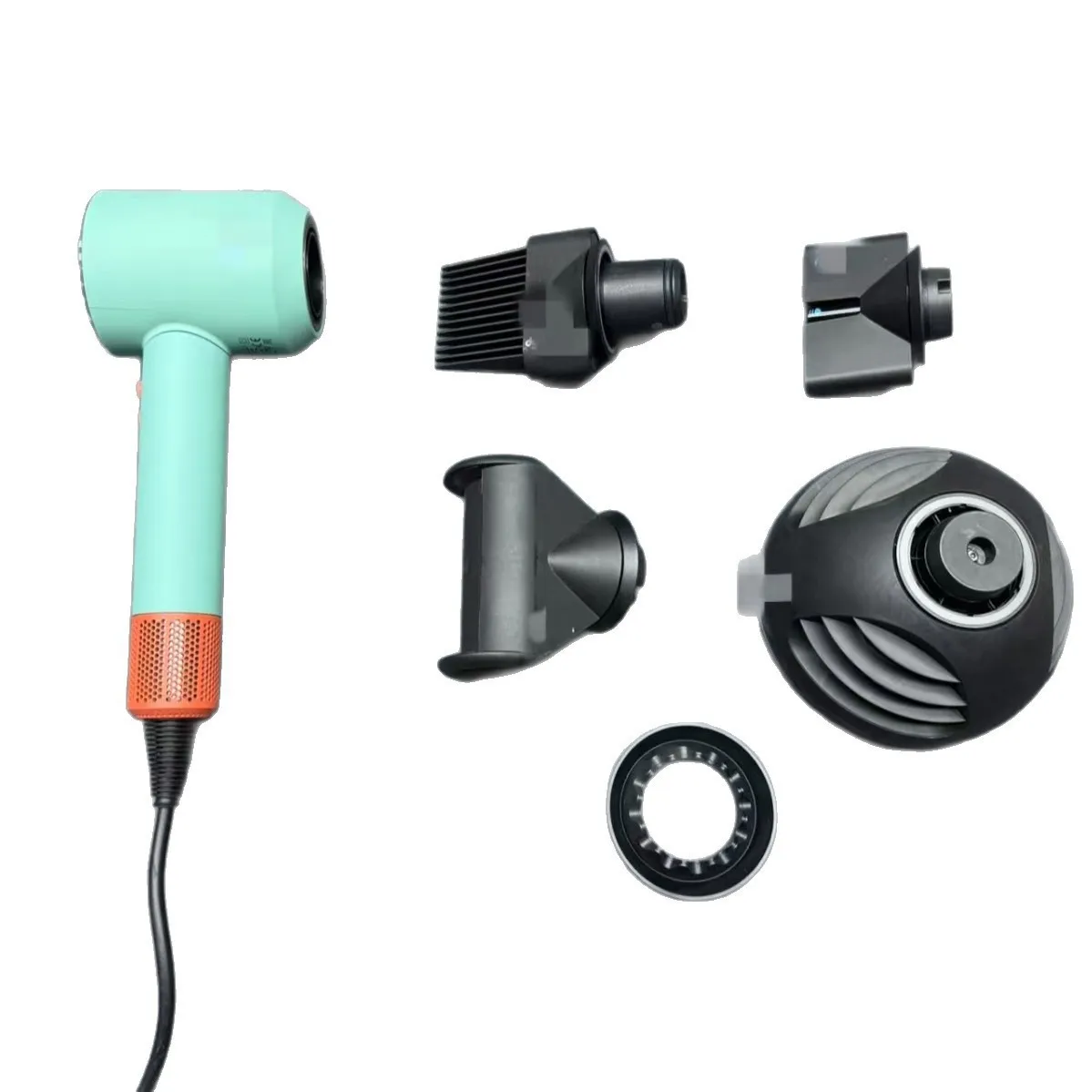 Household hair salon electric hair dryer without leaves and quick drying pink hair dryer