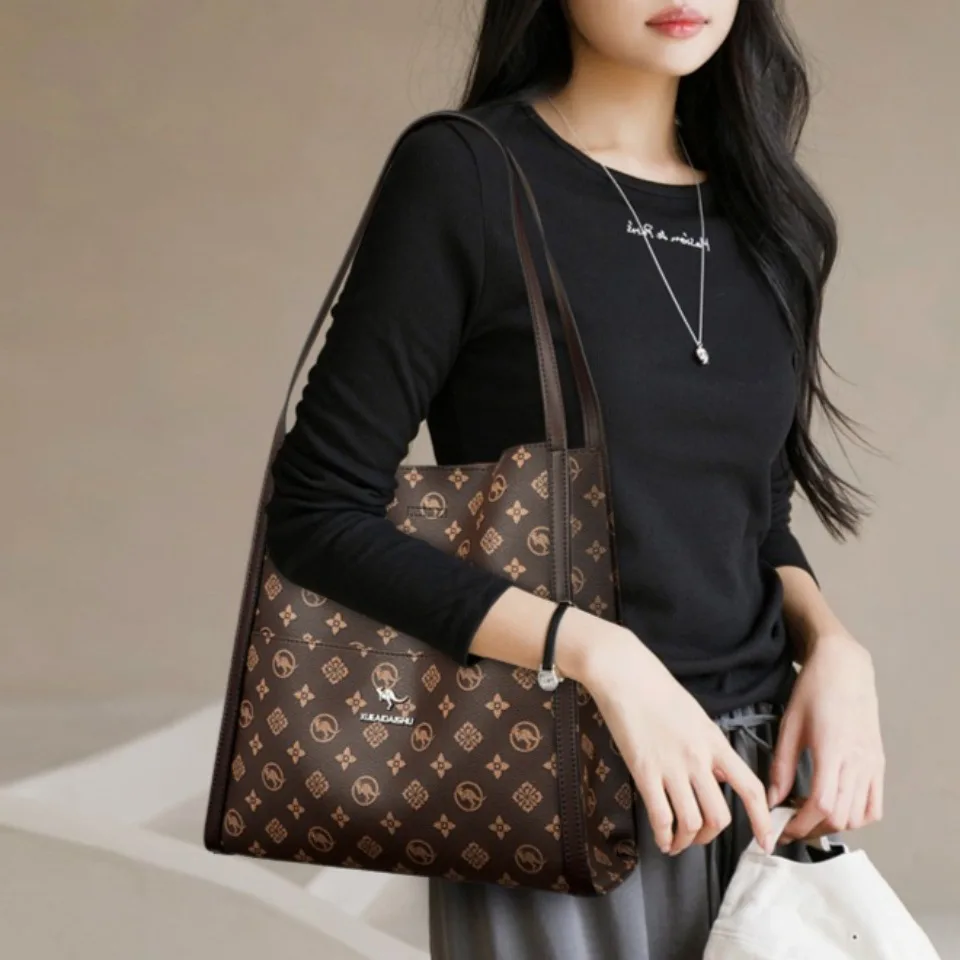 حقائب يد فاخرة من الجلد عالي الجودة من العلامة التجارية الأصلية حقائب يد نسائية مصممة حقائب كتف بمقبض علوي للنساء كيس رئيسي #2