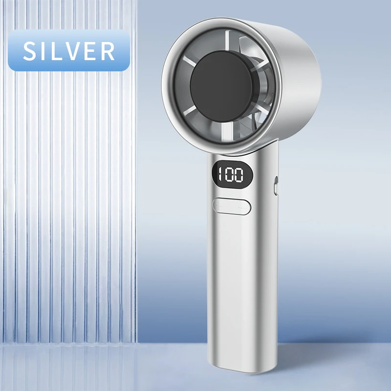 Оптовая продажа Портативный мини-вентилятор для зарядки Многофункциональный охлаждающий вентилятор Ручной 3-скоростной мини-ручной вентилятор