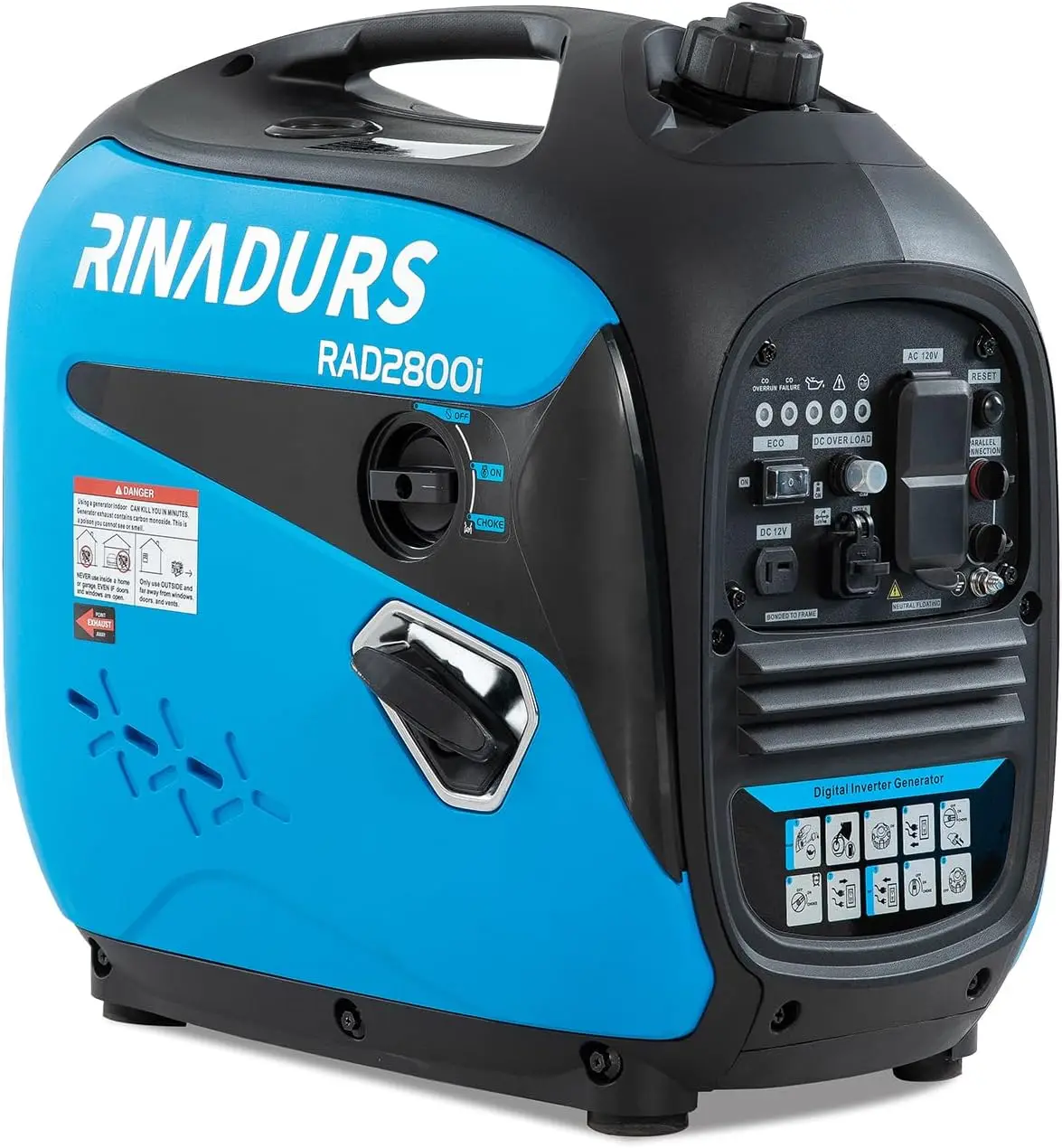 

2800 Watt inverter generator, quiet and portable, suitable for home backup power, outdoor camping, and construction sites.EPA