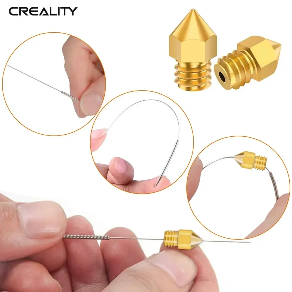 Creality 10 Stück 3D-Drucker MK8 Messingdüsen 0,2/0,3/0,4/0,6/0,8/1,0 mm Ender 3 Extruder Edelstahldüsen für 3D-Drucker – Detail 7