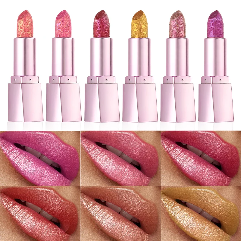 Glitter Lip Balm Long-lasting Waterproof, Sparkling Pearl Finish, Smooth Moisturizing Lip Balm, Perfect for All-day Use