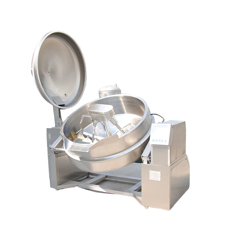 Automatic Sugar Cane Syrup Caramel Making Sauce Kettle Tilting Steam Jacketed Mixing Cooking Mixer Machine With Paddle
