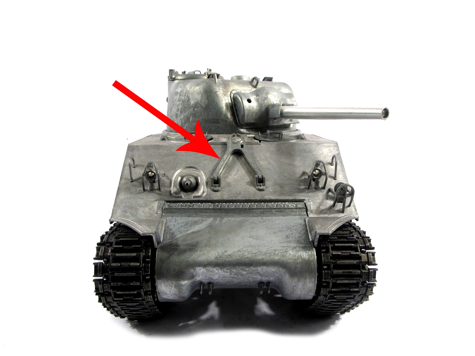 1/16 Sherman Metal MT178 Main Gun Travel Lock for 1:16 Mato metal 1230 USA Sherman M4A3(75)W rc tank