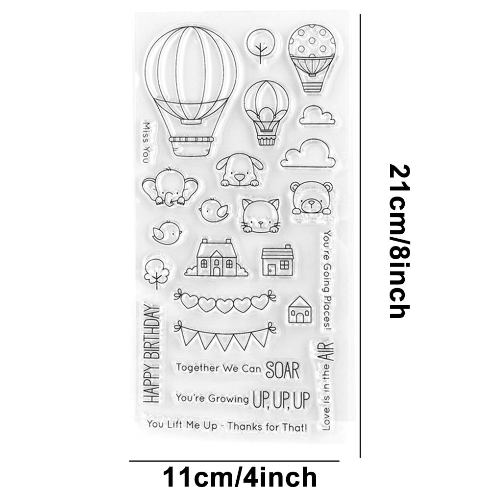 Up in the Air Transparent Clear Stamps and Cutting Dies For DIY Craft Making Card Photo Album Scrapbooking Decoration Template
