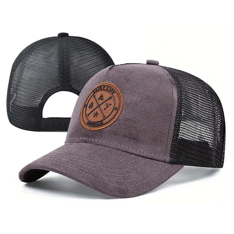 

Летняя сетчатая бейсболка унисекс с нашивкой «ENJOY LIFE», повседневная дышащая кепка-тракер в стиле хип-хоп для мужчин и женщин