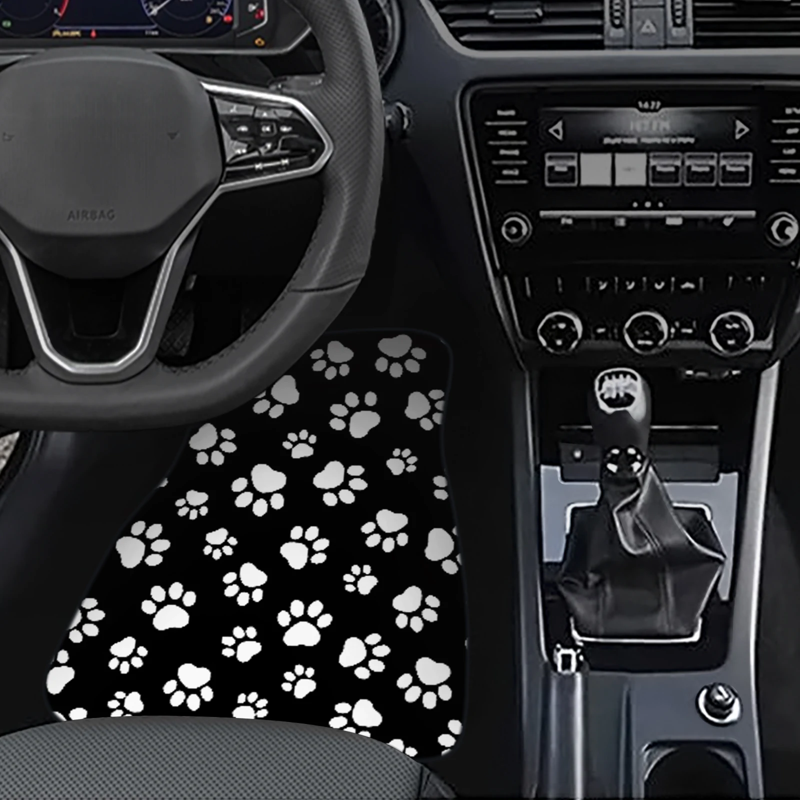 1pc Car Floor Mats Universal Car Floor Mats Carpet Non-Slip Durable Universal Vehicle All Season Car Rugs Easy to Clean