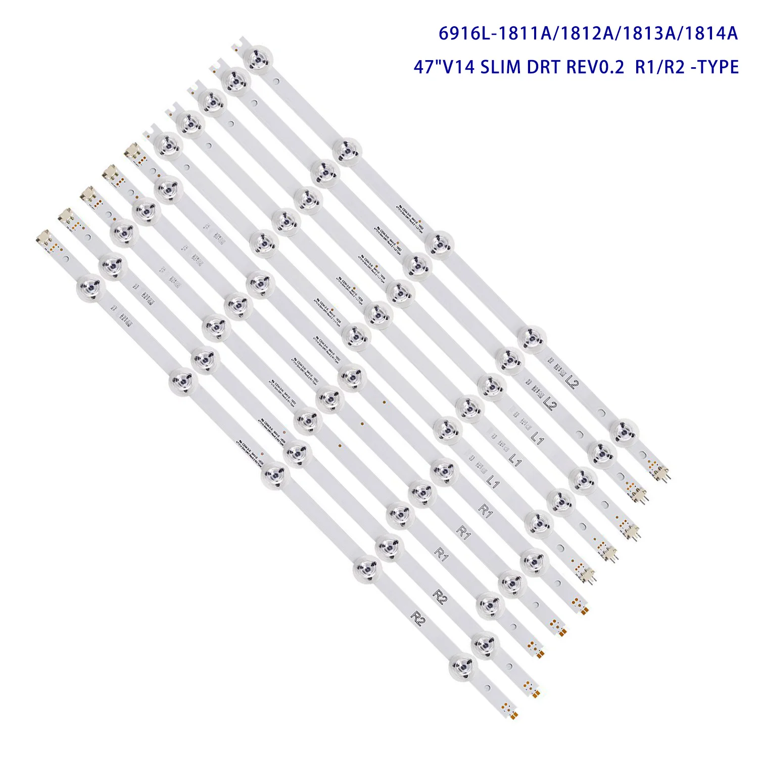 

LED Backlight strip 10 lamp For 47" v14 slim DRT Rev0.2 TH-47AS670H TH- 47AS670H TH-47AS700A TX-47ASM651E TX-47ASM655