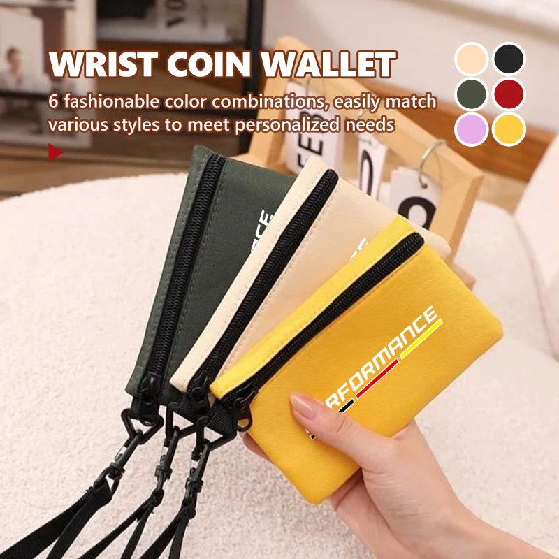 Coin Purse Fabric Pouch Change Purse Card Holder Storage Bag For BMW X1 X3 X4 X5 X7 G20 G38 F20 F39 F48 E46 E60 E36 E39