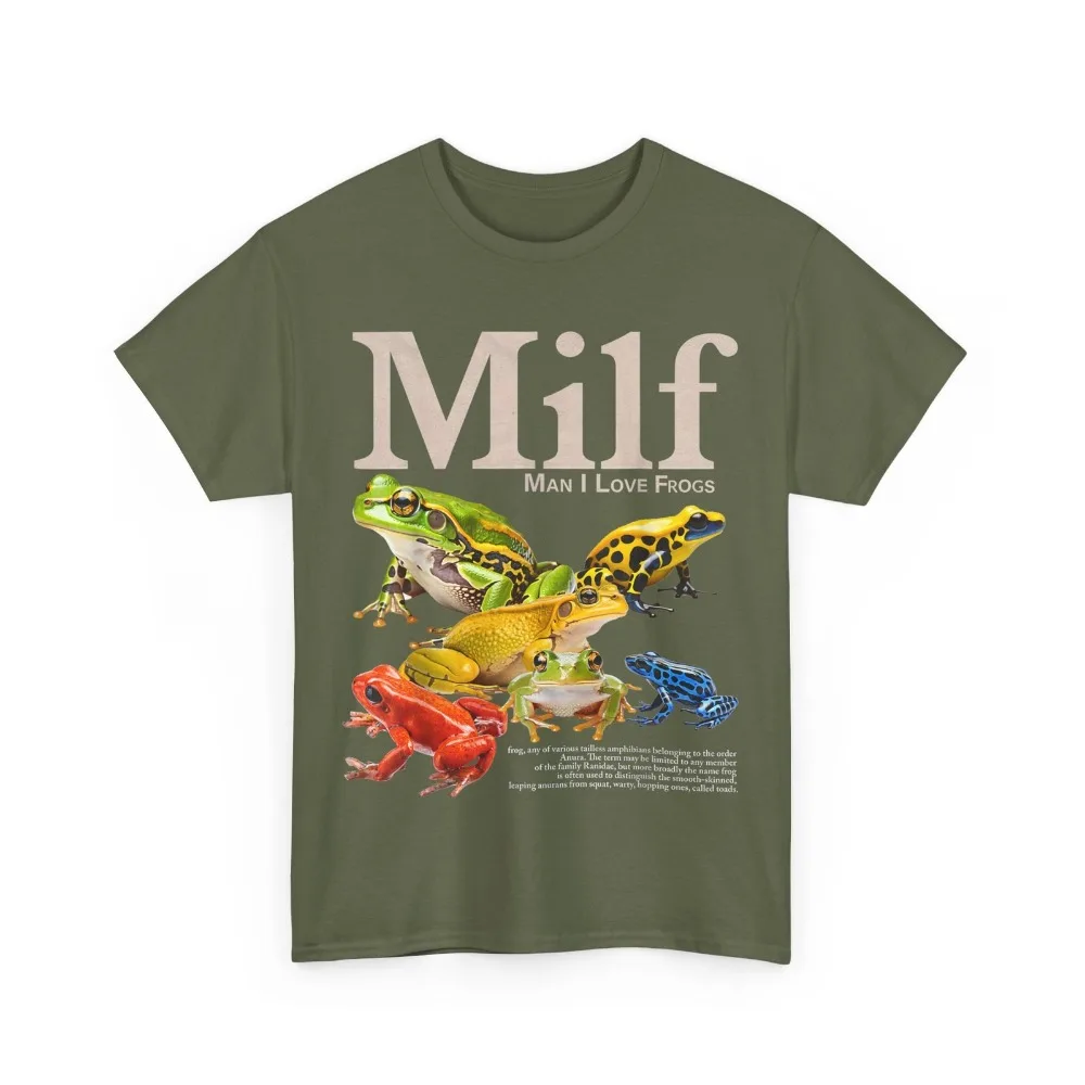 MILF رجل أحب الضفادع مضحك قائلا الفكاهة السخرية عشاق تي شيرت الصيف تنفس Camisetas س الرقبة قصيرة الأكمام لارتداء اليومي #3
