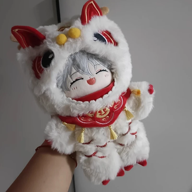 ألعاب من نسيج مخملي 20 سنتيمتر ملابس دمى القطن دمية ملابس السنة الجديدة الوحش بذلة هوديي أفخم دمية استبدال زي