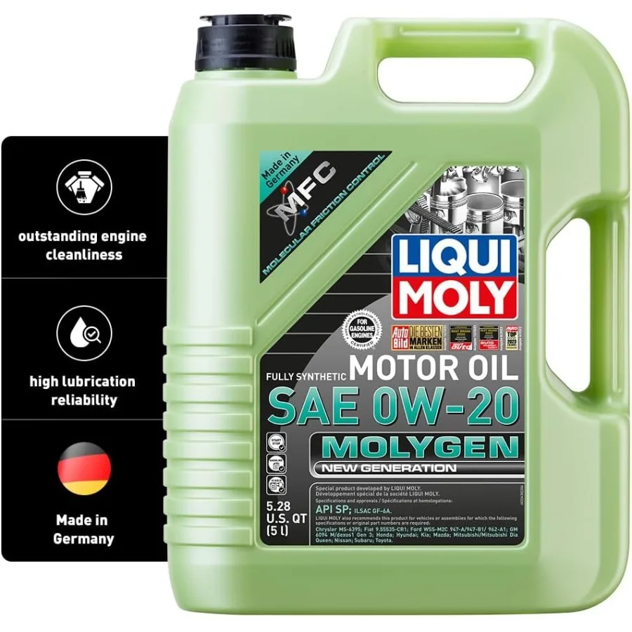 

Molygen New Generation SAE 0W20 Fully Synthetic Engine Oil for HighPerformance Vehicles with Advanced Protection Against Wear a
