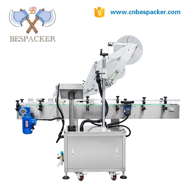 MT-220 Автоматическая плоская банка для домашних животных, пластиковая стеклянная бутылка, этикетировочная машина для наклеек