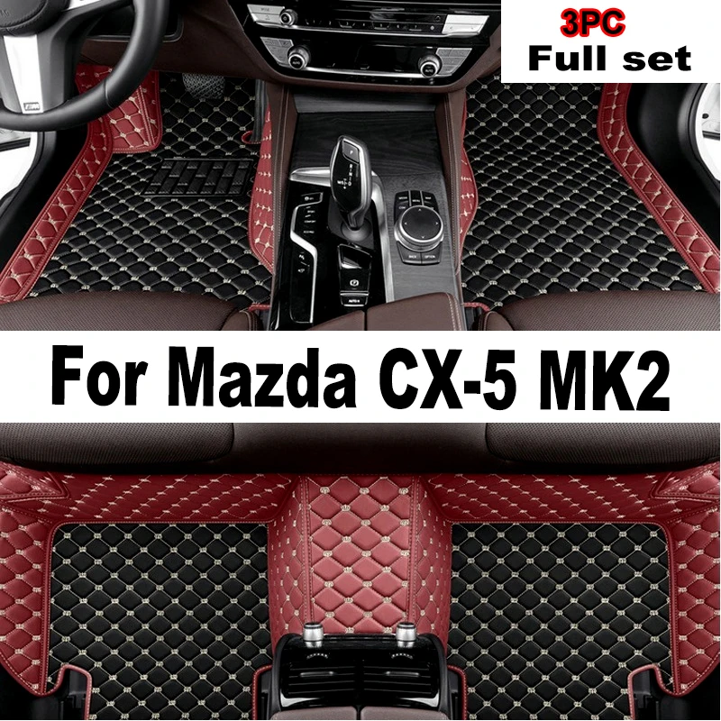 

LHD Carpets For Mazda CX-5 CX5 CX 5 MK2 2024 2023 2022 2021 2020 2019 2018 2017 Car Floor Mats Interior Parts Waterproof Covers