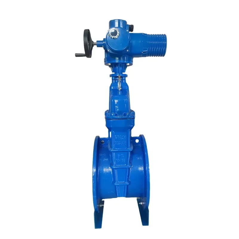 Z945X-16Q Electric Ductile Iron Flanged Soft Seal Gate Valve with Elastic Seat Sealing for Water Remote Regulation