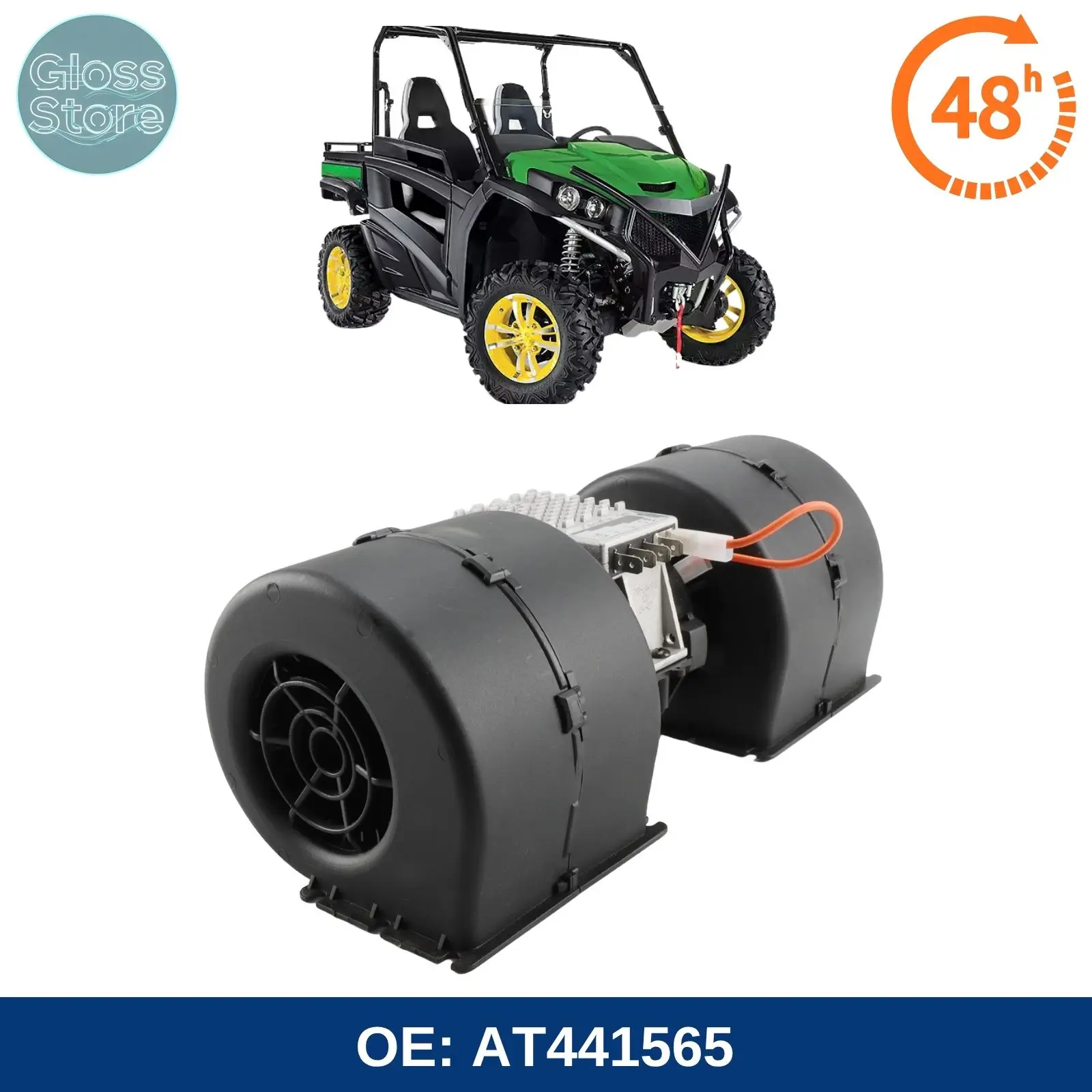 Motor de Ventilador de Aire Acondicionado AT441565 para John Deere 317G 329E 331G 333E 333G 312GR 314G 316GR 318E 318G 319E 320E 320G