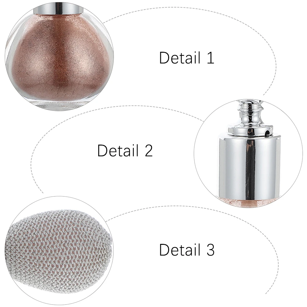 

2 Pcs Flash Powder Glitter Spray Highlighters Small Glass Bottle Hair Face Body Highlighting Sprayer Shimmer Powders