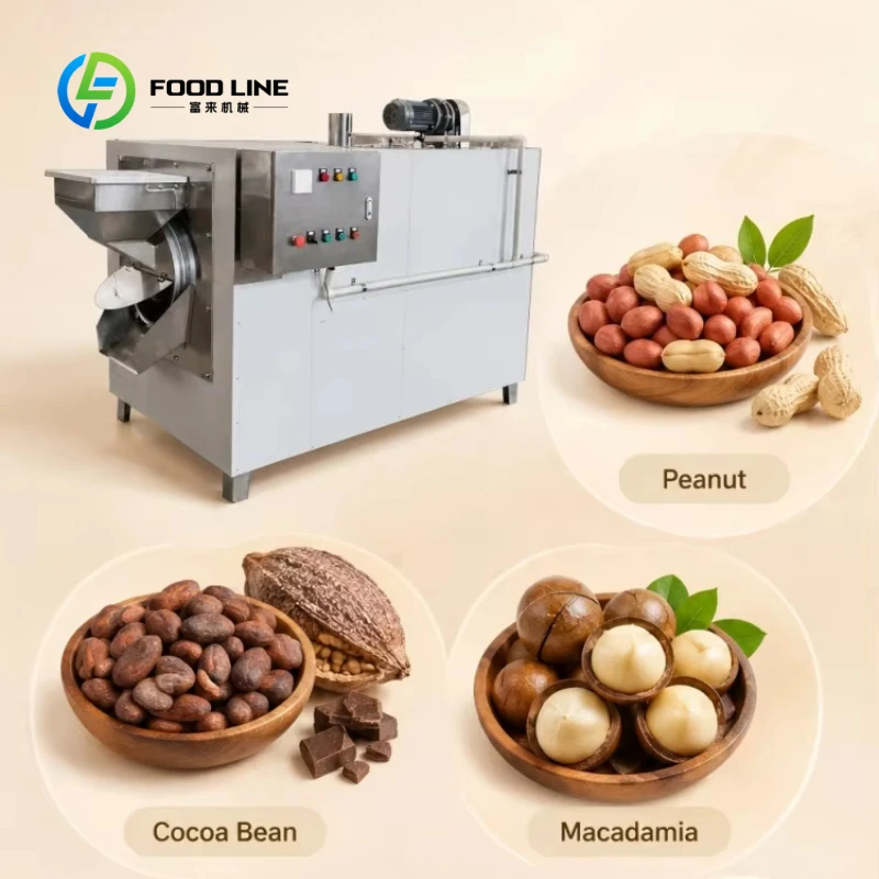 Customized 6kg Multi-functional Hot Air Stirring Baking Machine Suitable for Uniform Drying and Husking of Coffee Beans,Nuts