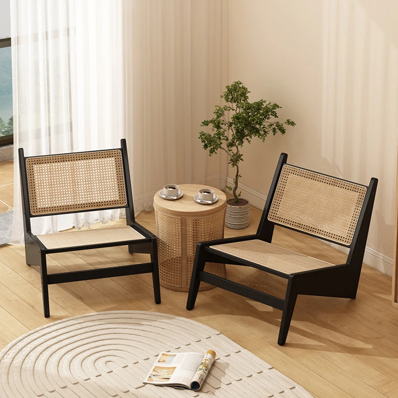 

Vine Woven Leisure Chair Single Sofa Chair For Home Use Quiet Style Home Kangaroo Bamboo Woven Chair Creative Lazy Chair New