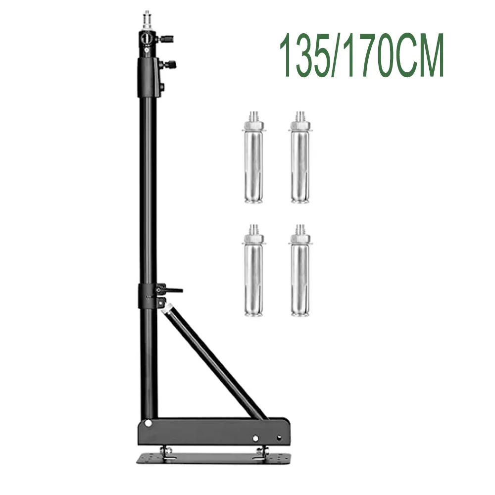 Boom Arm Wall Mount for Photography Studio Video Strobe Lights Max Length 53.9 inches /137 cm  Horizontal and Vertical Rotatable