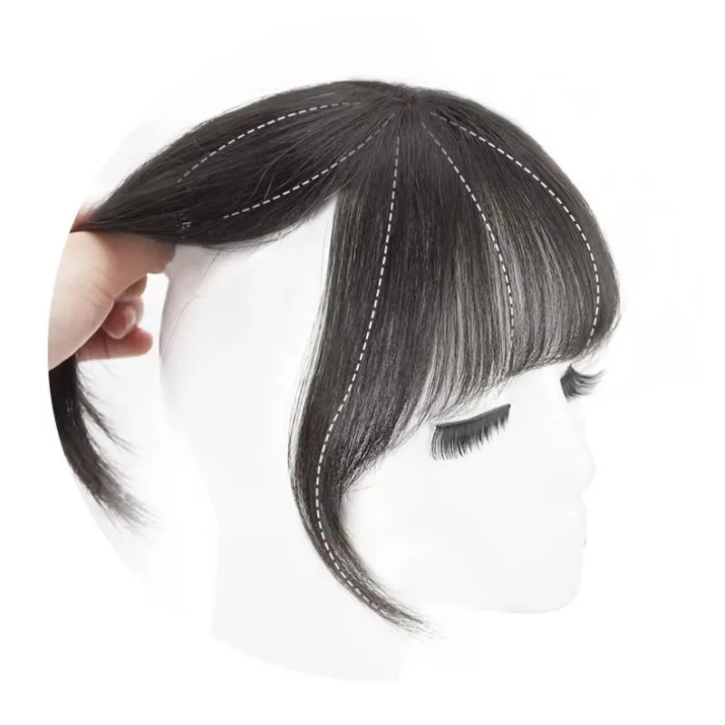 

Hot Sale Natural Bangs Clip Extended Bangs 100% Human Virgin Female Bangs