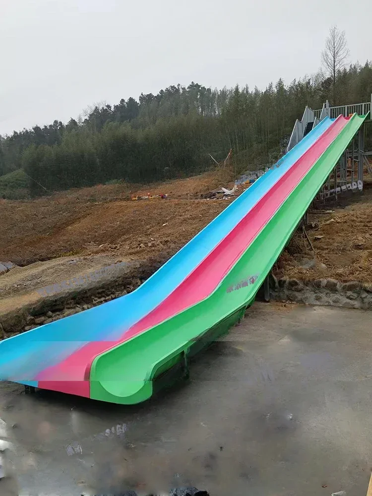 

Customized by manufacturers of outdoor fiberglass large children's water park swimming pool slide equipment