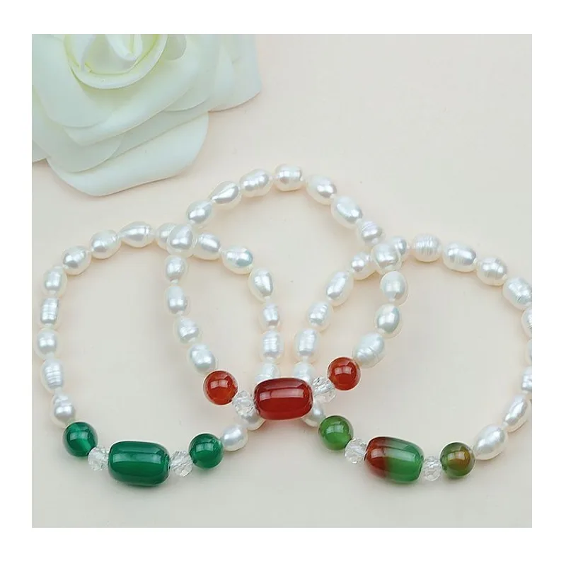 

Pearl Trinkets Stall Pearl Agate Jewelry Pearl Bracelet
