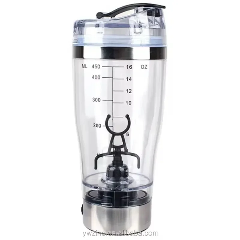 600ML Smart Water Bottle Electric Mix Cup Gym Sports Water Bottle Mini Mixing Cup Coffee Milkshake Protein Shake Bottle