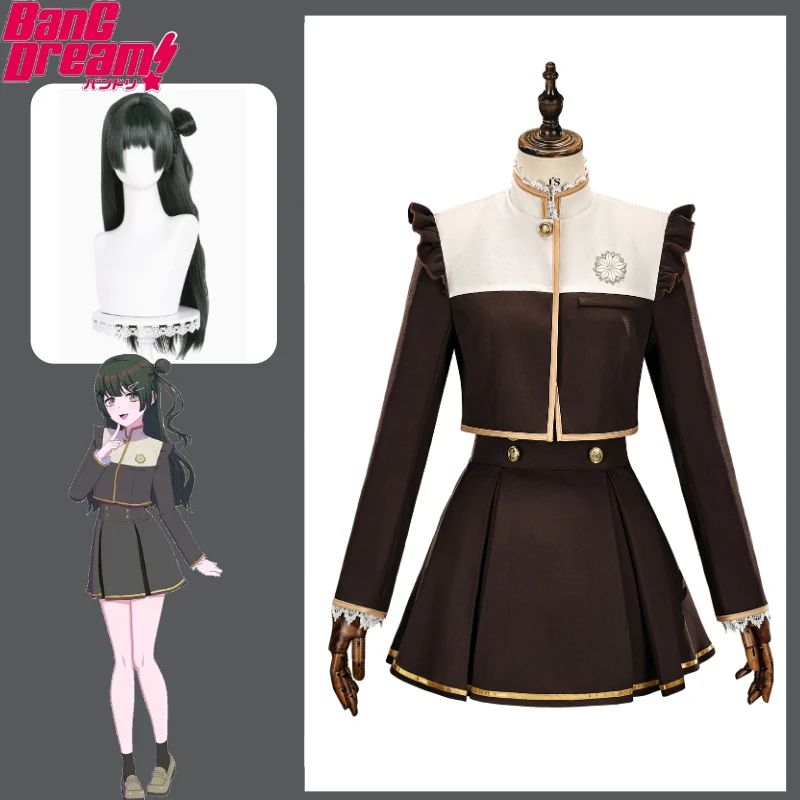 BanG Dream  Viola Cosplay Costume Clemasche Juyo Girls High School Uniform Full Set with Wig for Women Halloween Comic‑Con