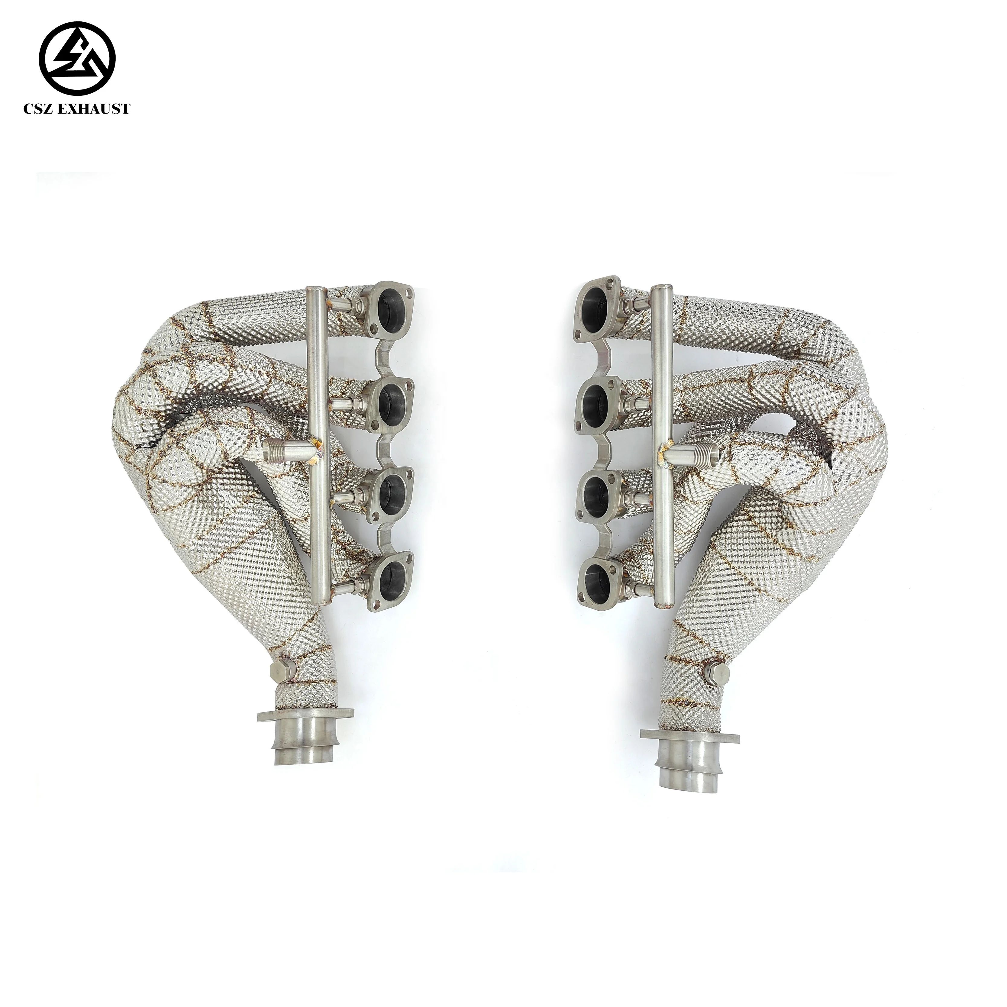 Exhaust Manifolds For Ferrari 360/F360 3.6L V8 High Temperature TIG Welded 1.5mm Stainless Steel Heat Shield Headers