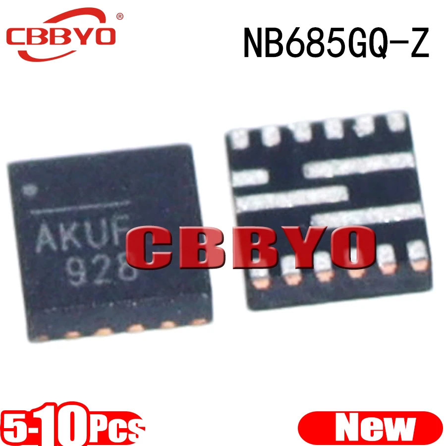 (5-10piece)100% New NB685GQ-Z NB685GQ NB685G NB685 AKUF AKU.. QFN-16 Chipset