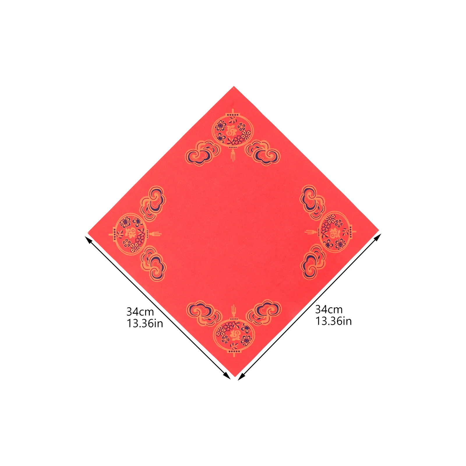 20 Sheets Red Square Fu Paper for Blank Fu Character Writing Spring Festival New Year Calligraphy Party Decoration