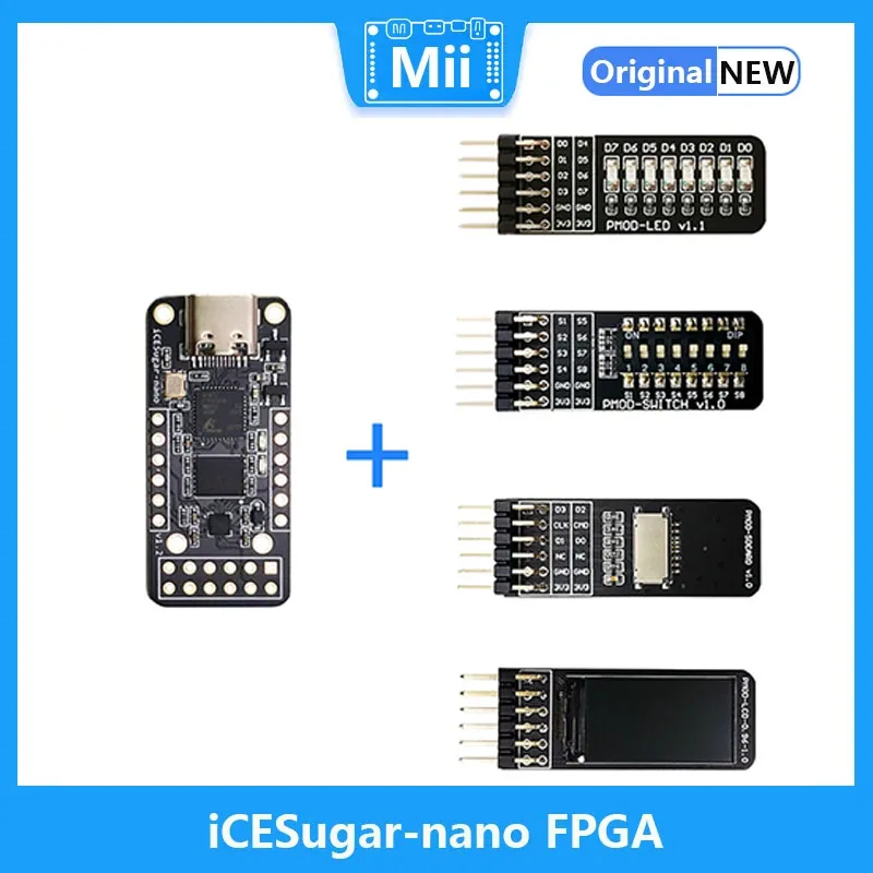 ICESugar-placa de desarrollo nano FPGA, RISC-V de código abierto, iCE40LP1k, conector PMOD estándar