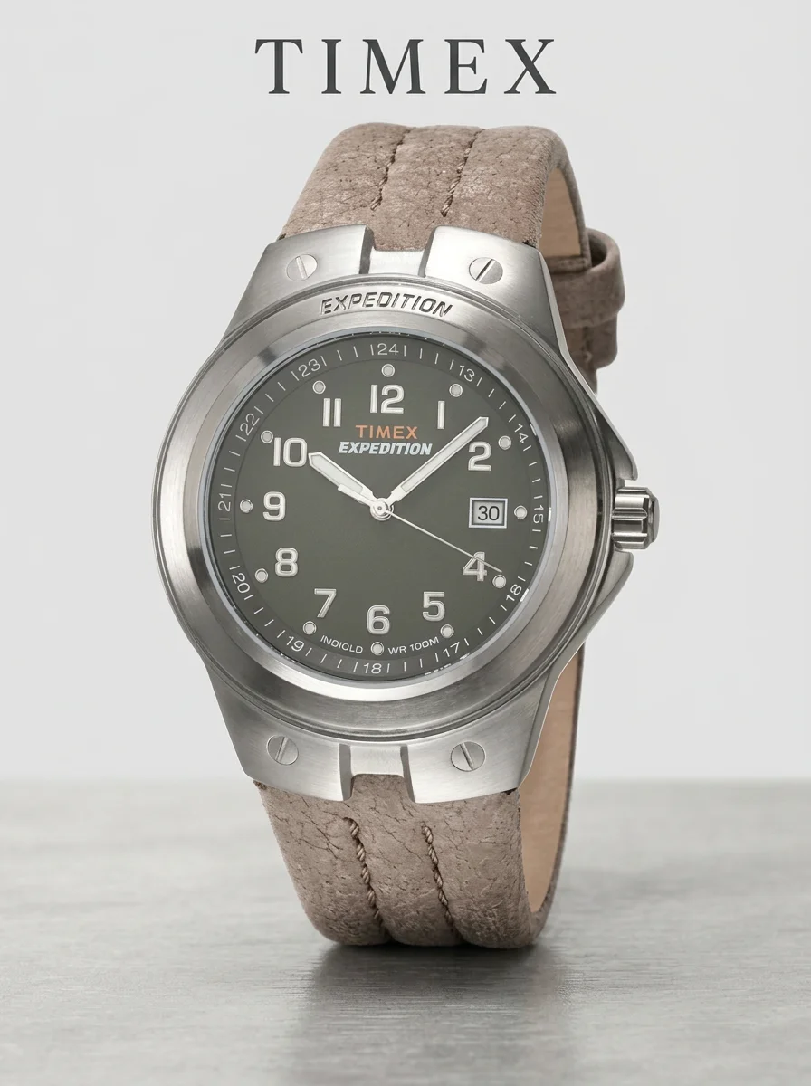 Timex Stainless Steel Men's Quartz Watch T49631 Waterproof Summer Casual Outdoor Adventure Driving Poolside Beach Travel