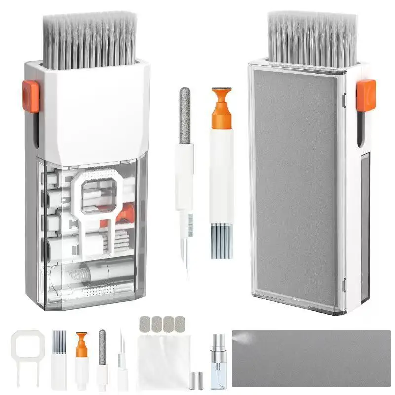All-in-1 Keyboard Cleaner Laptop Cleaning Kit,Computer Screen-Safe Tools | MacBook iPad iPhone,Electronics Brush Tool for PC Cam