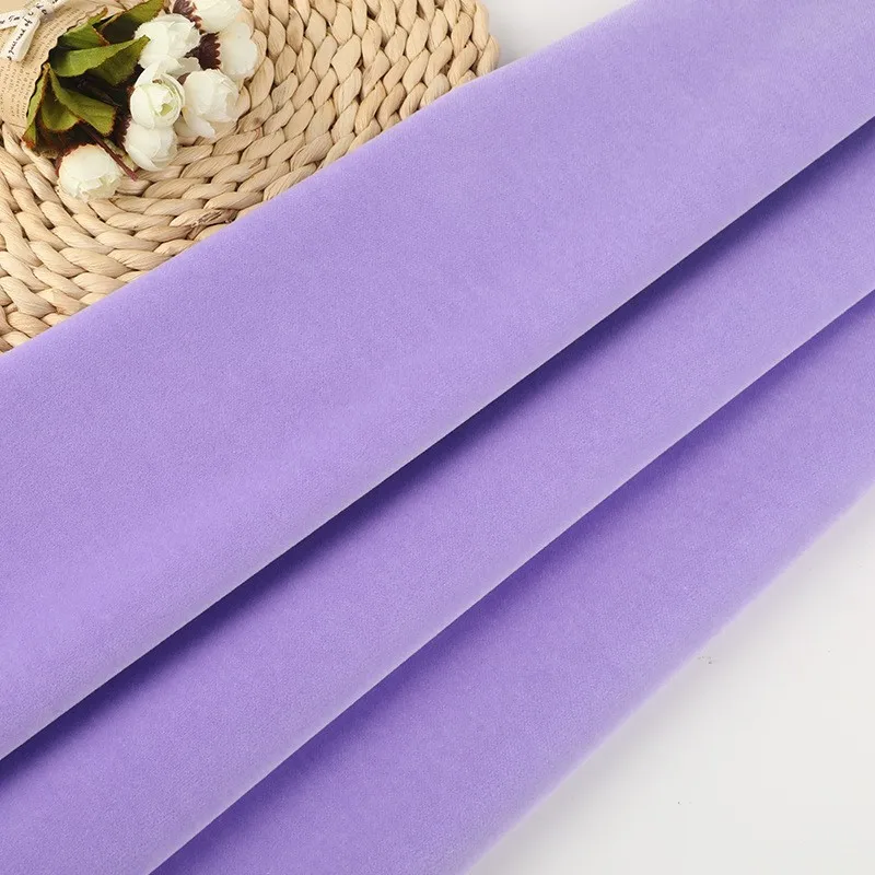 

All-cotton plain velvet fabric long-staple cotton home textile clothing 280G pure