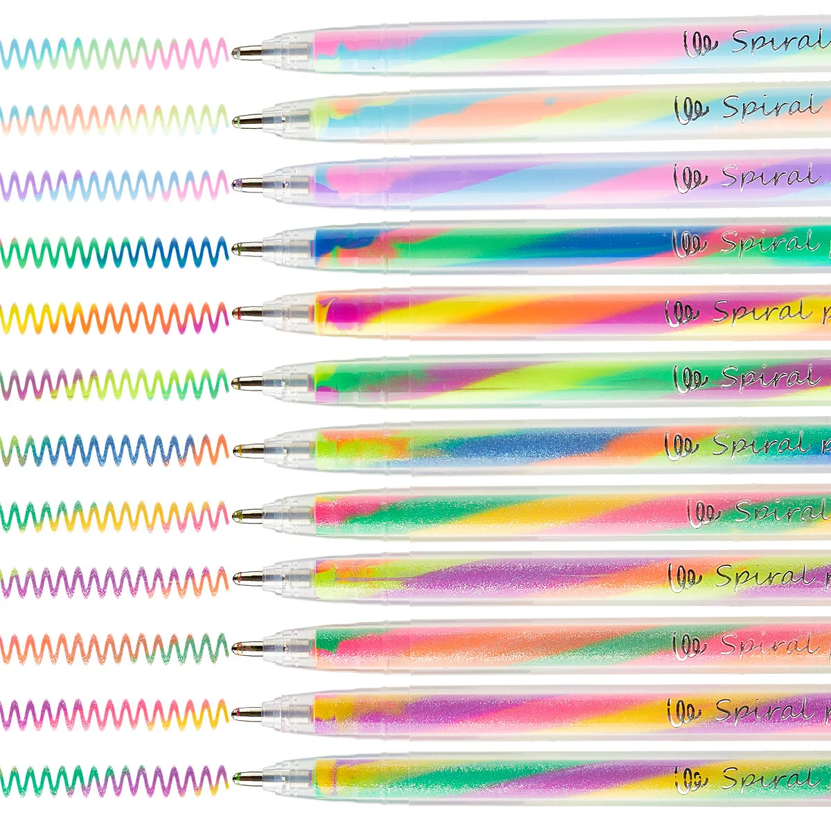6/18Pcs Mixing of 3 Colors Rainbow Gel Pens Color Changing Ballpoint Pen Glitter Pen Set for Adults Coloring Books Drawing