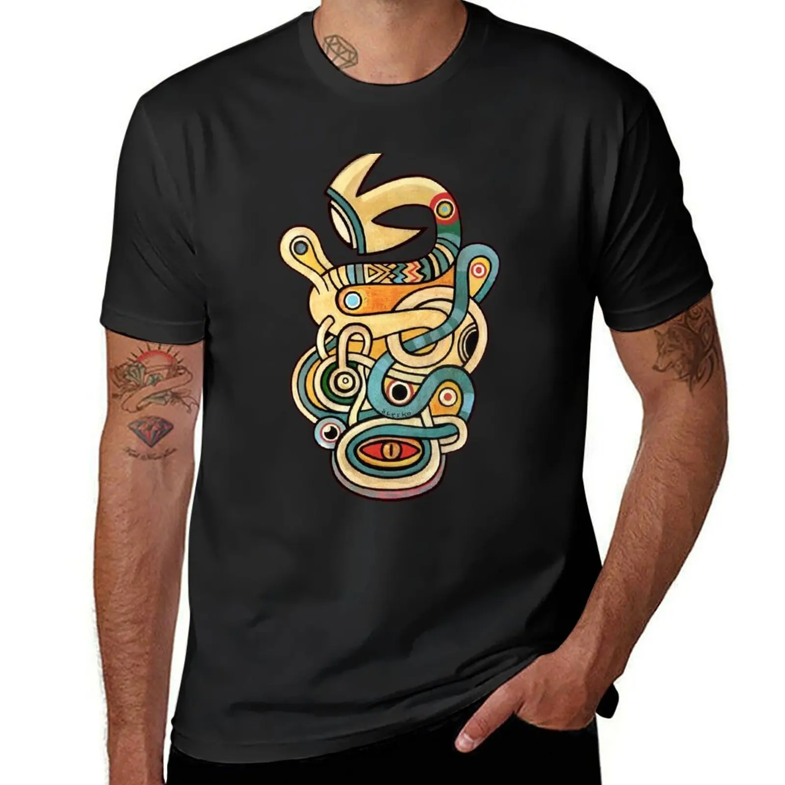 

the eye and the spirit T-Shirt vintage graphic t shirt vintage quick drying cotton t shirt men