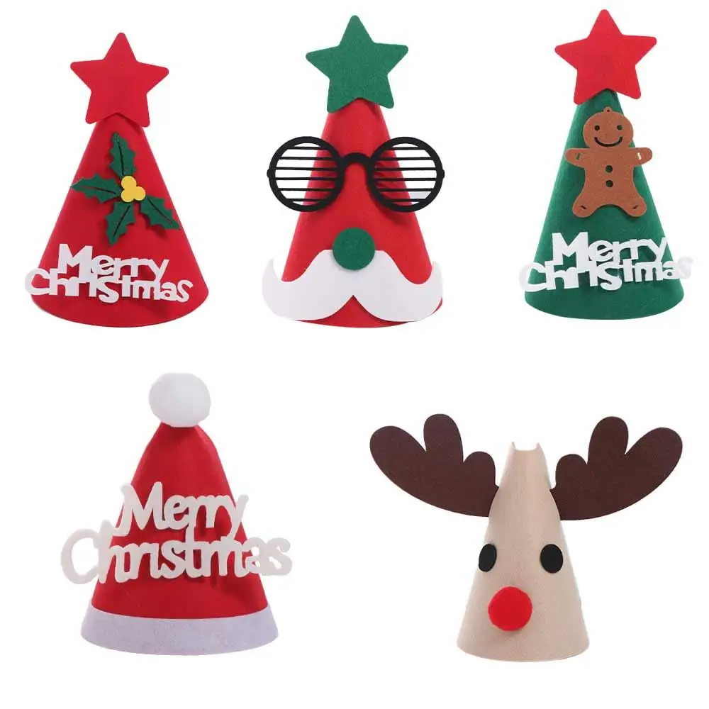 

Funny Santa Claus Merry Christmas Hat Christmas Felt Santa Claus Hat Animal Cartoon Party Hat Birthday Party