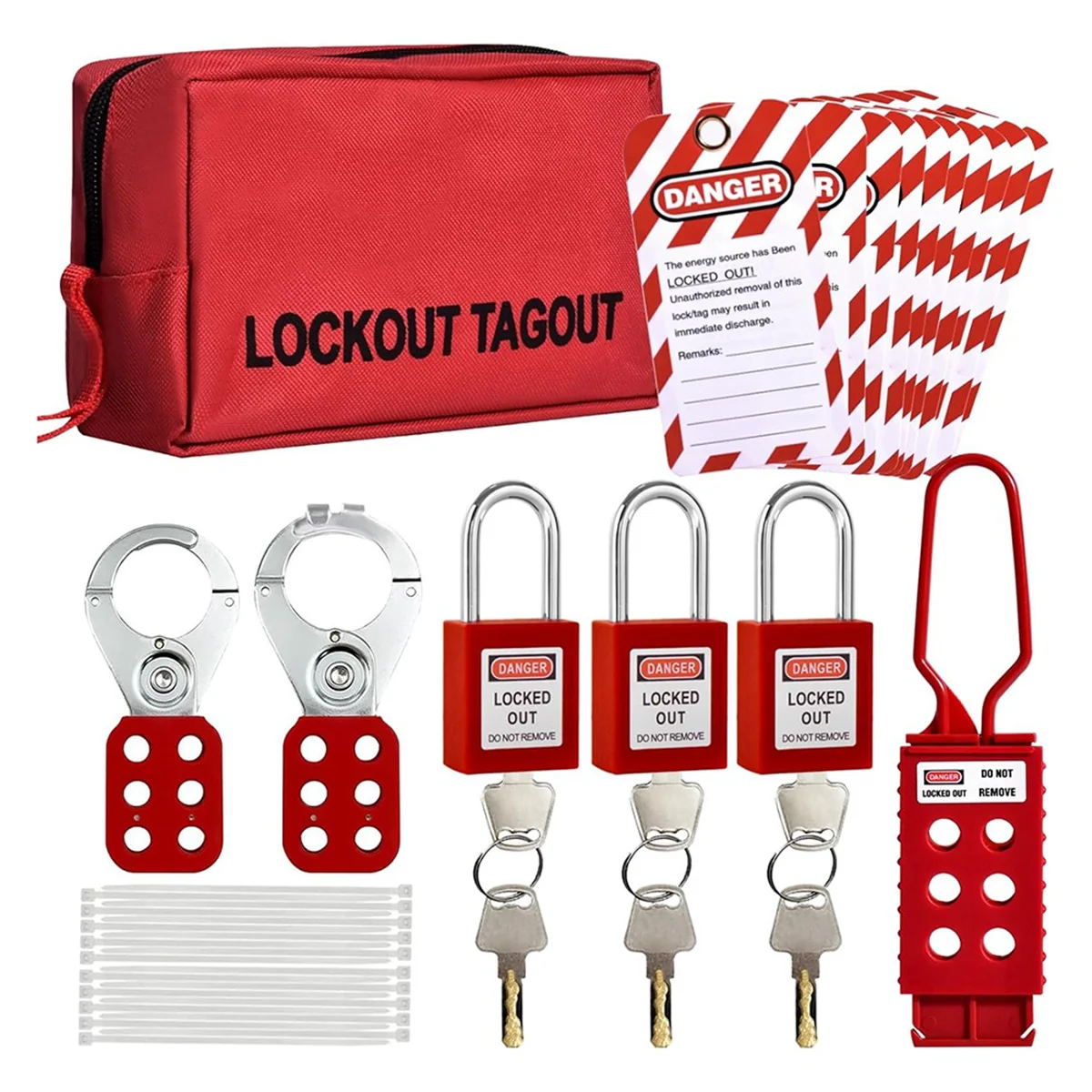 

ABZV-Lockout Tagout Kit, Электрические комплекты для блокировки бирки, навесные замки с блокировкой бирки, Комплект блокировки безопасности электрического переключателя