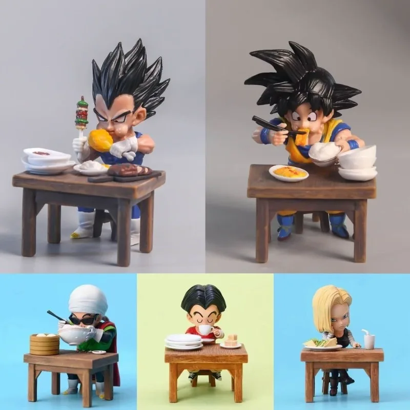 Dragon Ball Z Essens-Szene Figurenset Goku Vegeta Anime PVC Sammelfiguren Desktop-Dekoration Spielzeug