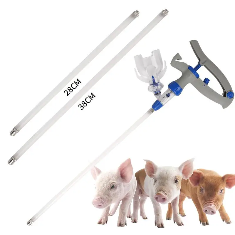 Veterinary Syringe Extended Injection Tube Continuous Syringe Injection Extension Rod Pig Cow Sheep Horse Syringe Vaccine Device
