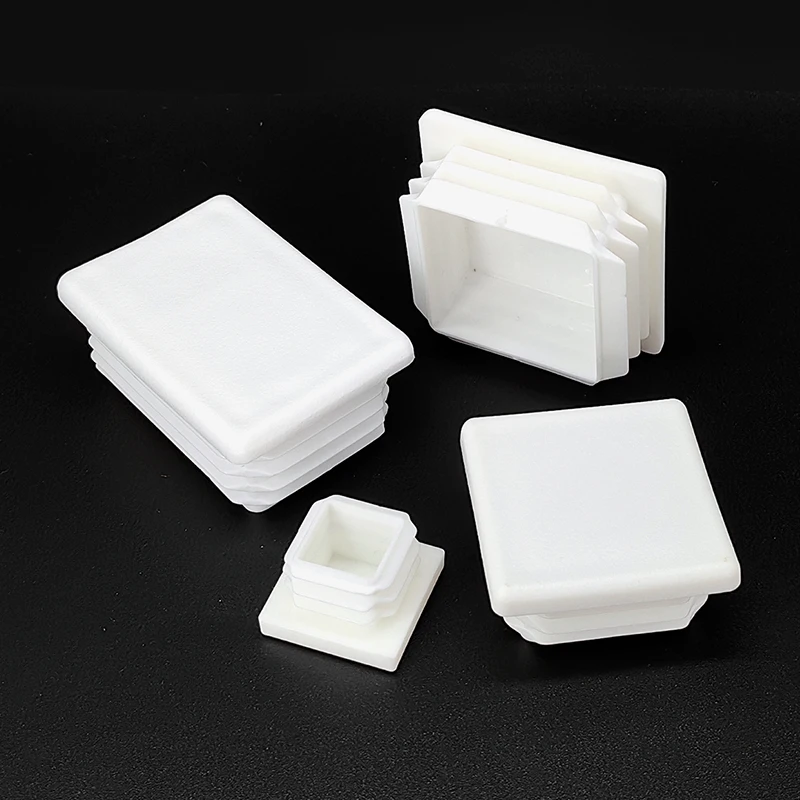 

4pcs Black/White 10-60mm Plastic Plug End Cap, Furniture Leg Tube Insertion Plug, Floor Protector Anti-Scratch Foot Pad