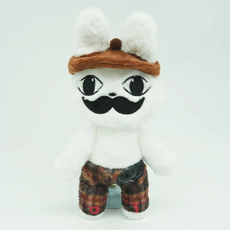 Rabbit Plush Doll Horror Animals Hospitals Game Stuffed Doll 25cm Cool Mustache Rabbit Plush Bunny Decor Halloween Gift For Fans