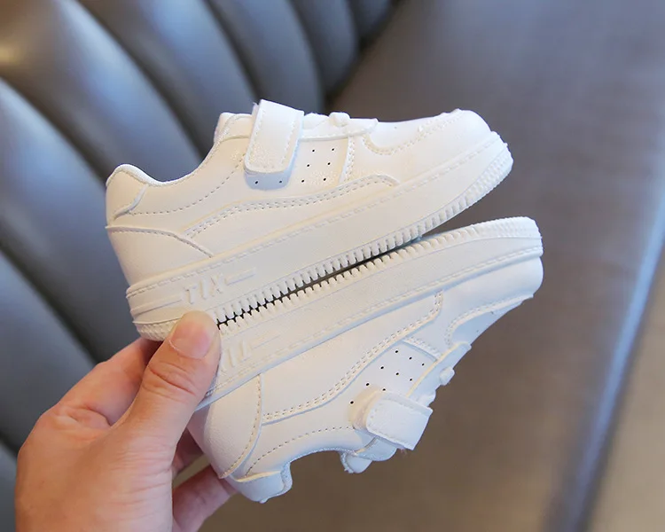2026 Herbst Kinder-Sneaker Jungen Freizeitschuhe Leder Flache Schüler-Gehschuhe Rutschfeste Mädchen Leichte Sportschuhe – Detail 8