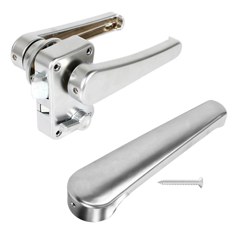 Plastic Door Handle 7mm Hole Silver Black For Caravan RV Bathroom Furniture Fitting Hardware Accessories