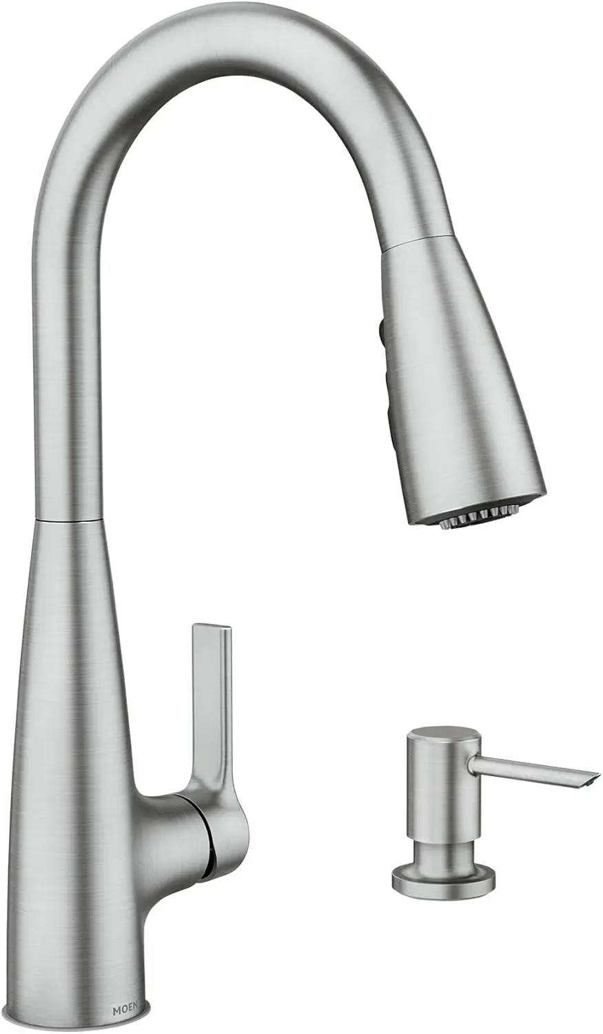 

Pull-Down Kitchen Faucet with Power Boost, Spot Resistant Stainless, Soap Dispenser Included